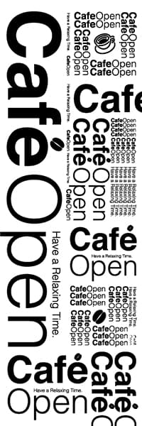 【PAC601】Cafe Open(Have a relaxing time)(白)