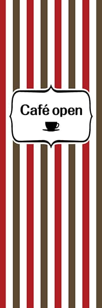 【PAC648】Cafe open （ストライプ）