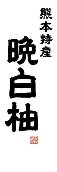 【DKM515】熊本特産 晩白柚【熊本編・レトロ調・白】