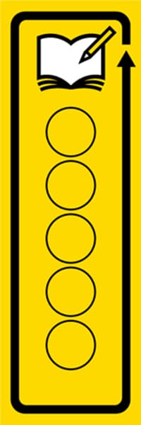 【EDU451】◯◯◯◯【矢印・黄黒・名入れ】