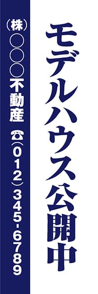 【FDS076】モデルハウス公開中　(株)○○○【名入れのぼり】