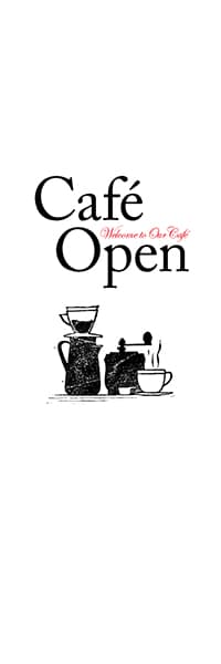 Cafe Open（Welcome to Our Cafe）白_商品画像_1