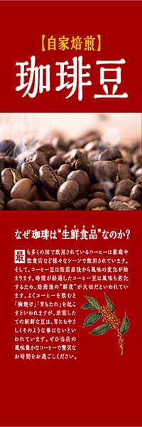 自家焙煎珈琲豆_なぜ生鮮食品なのか？（深赤）_商品画像_1