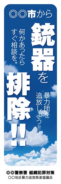 【PLC022】銃器を排除!!【青空・名入れ】