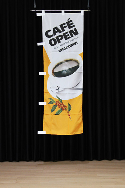 CAFE OPEN斜め文字（橙）_商品画像_2